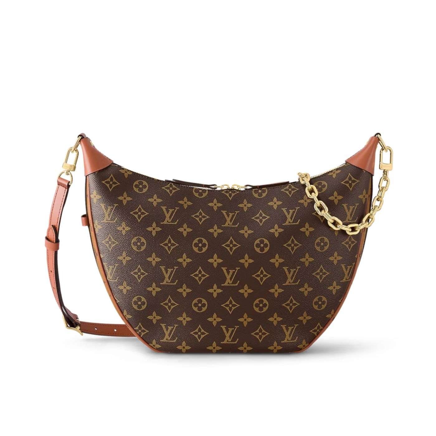 Louis Vuitton Loop Hobo Bag Brown For Women 38cm / 15in