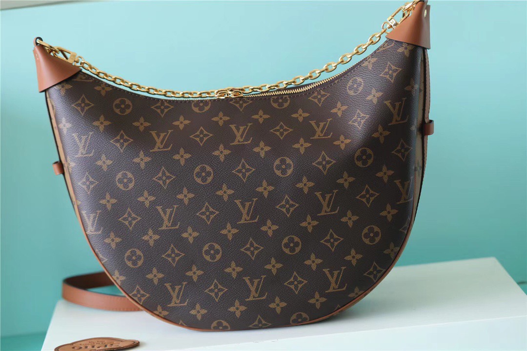 Louis Vuitton Loop Monogram Canvas By Nicolas Ghesquiere For Women, Women’s Handbags, Shoulder And Crossbody Bags 23cm/9.1in LV 