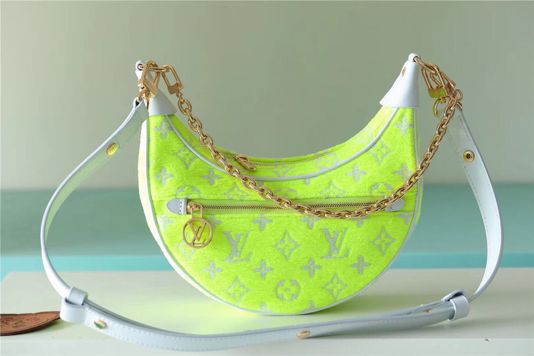 Louis Vuitton Loop Monogram Yellow For Women, Women’s Handbags, Shoulder Bags And Crossbody Bags 9.1in/23cm