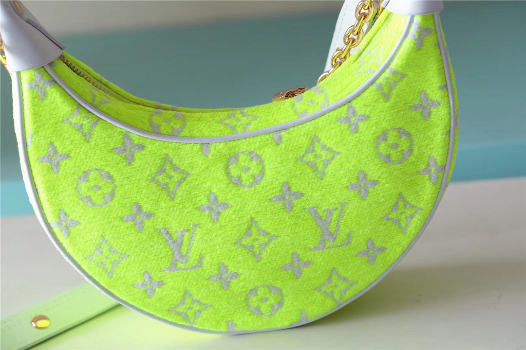 Louis Vuitton Loop Monogram Yellow For Women, Women’s Handbags, Shoulder Bags And Crossbody Bags 9.1in/23cm