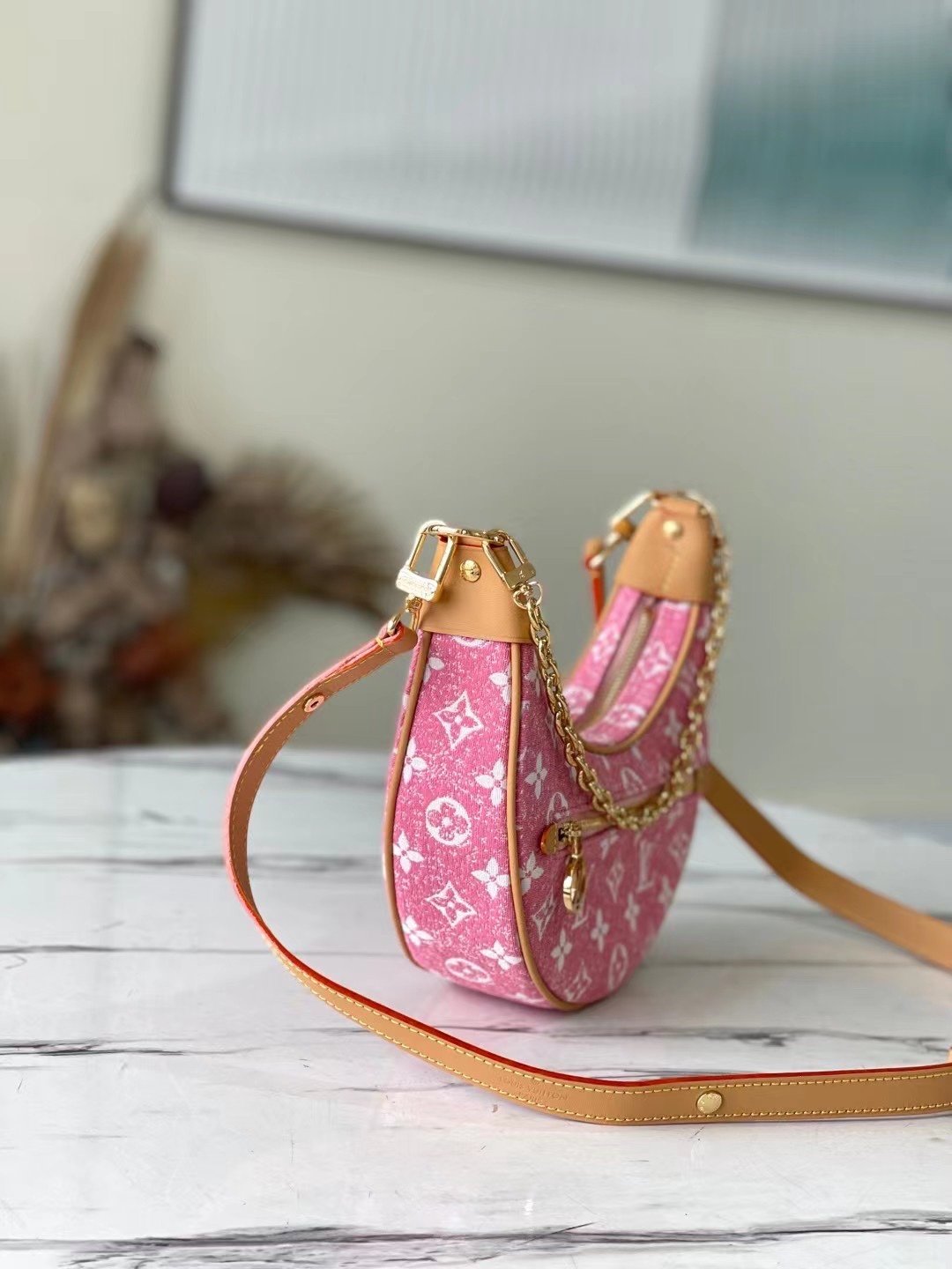 Louis Vuitton Loop Since 1854 Jacquard Pink By Nicolas Ghesquière For Cruise Show, Women’s Handbags 9.1in/23cm