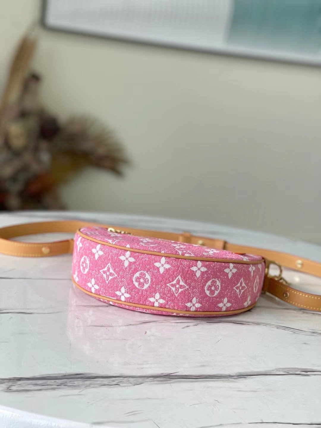 Louis Vuitton Loop Since 1854 Jacquard Pink By Nicolas Ghesquière For Cruise Show, Women’s Handbags 9.1in/23cm