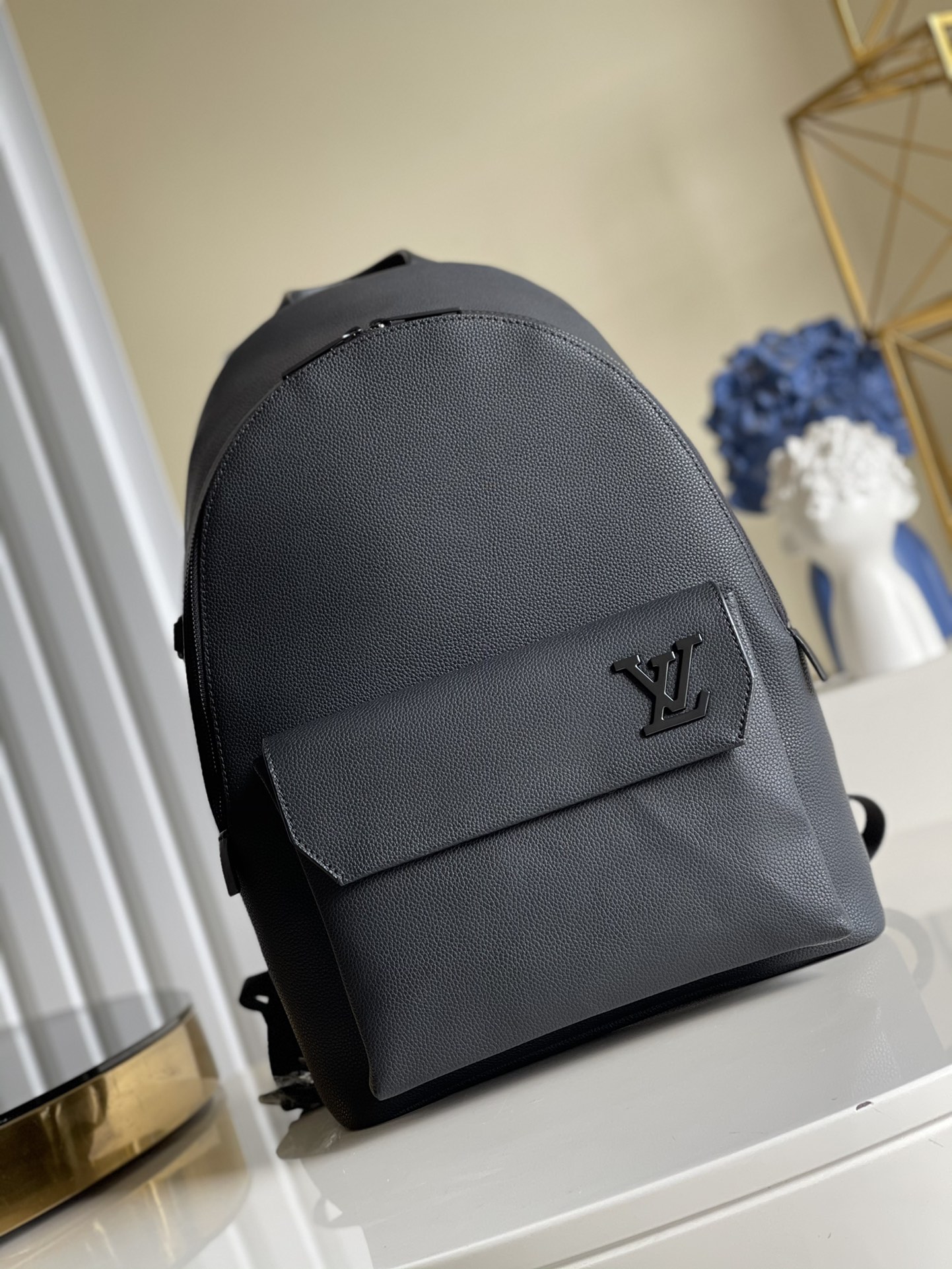 Louis Vuitton LV Aerogram Backpack Black For Men, Men’s Bags 43cm