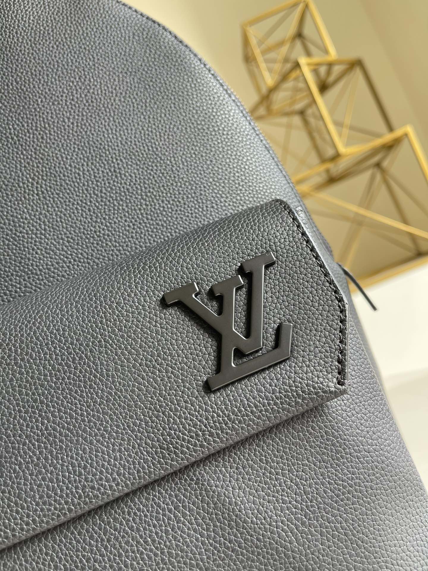 Louis Vuitton LV Aerogram Backpack Black For Men, Men’s Bags 43cm