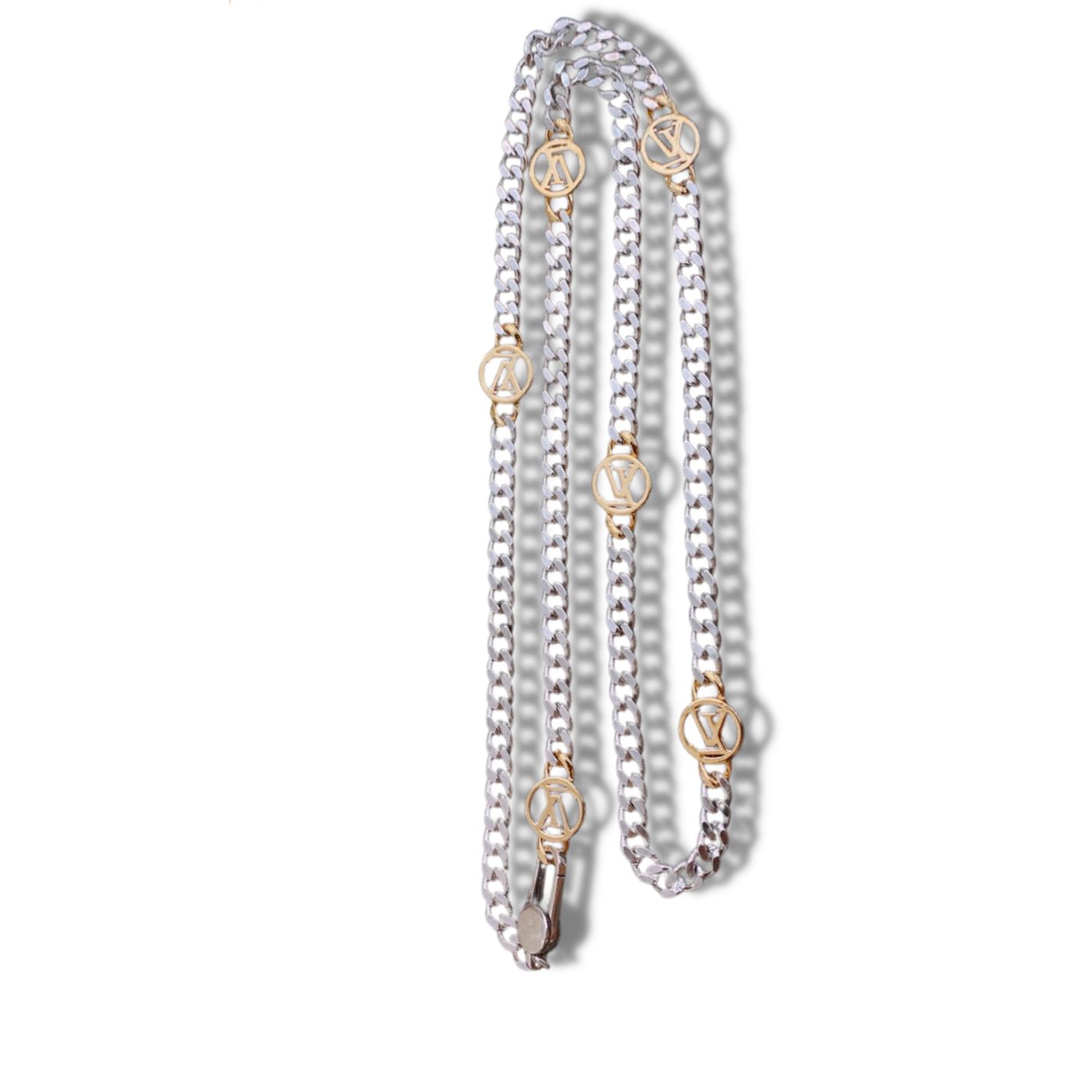 Louis Vuitton LV Chain Necklace Silver For Women
