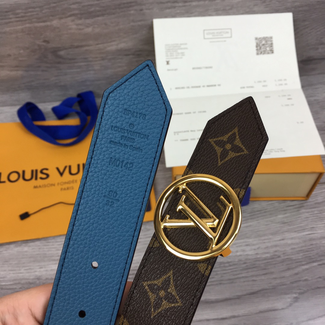 Louis Vuitton LV Circle Reversible Belt Monogram Canvas, LV Women Belt