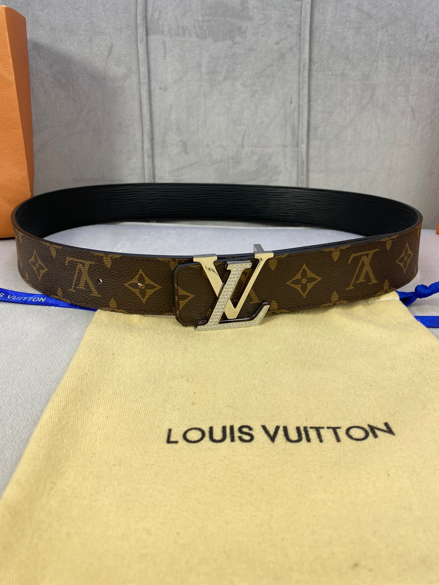Louis Vuitton LV Diamond Reversible Belt Monogram Canvas, LV Women Belt