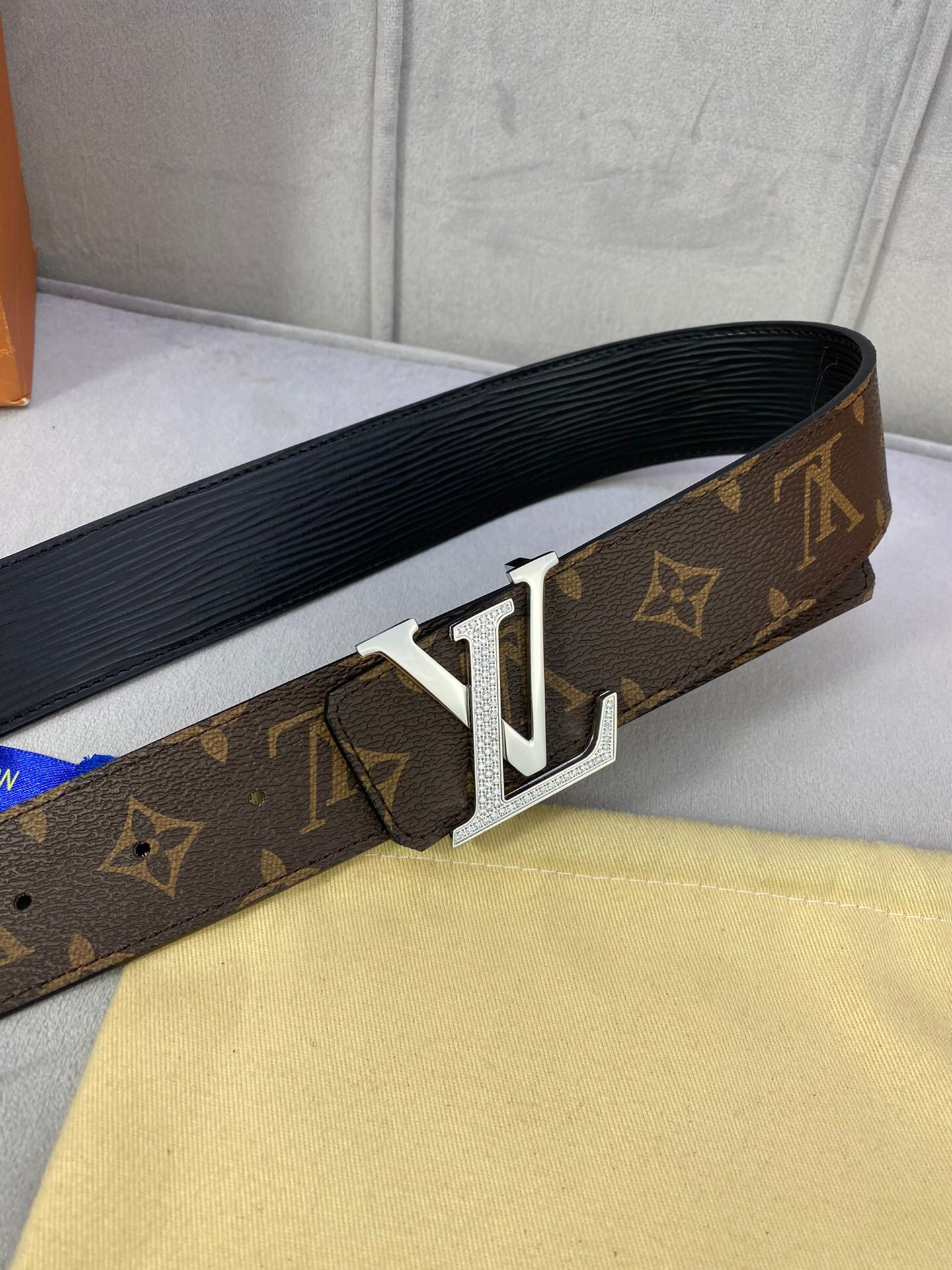 Louis Vuitton LV Diamond Reversible Belt Monogram Canvas, LV Women Belt