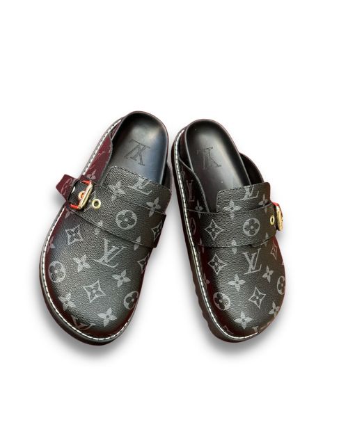 Louis Vuitton LV Easy Mule Monogram Canvas Black For Men