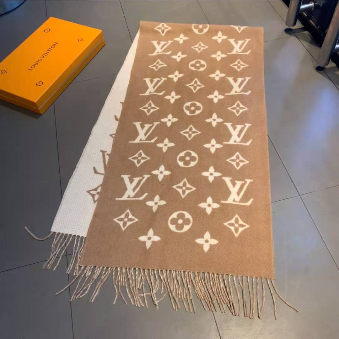 Louis Vuitton LV Essential Scarf Brown For Women M77728