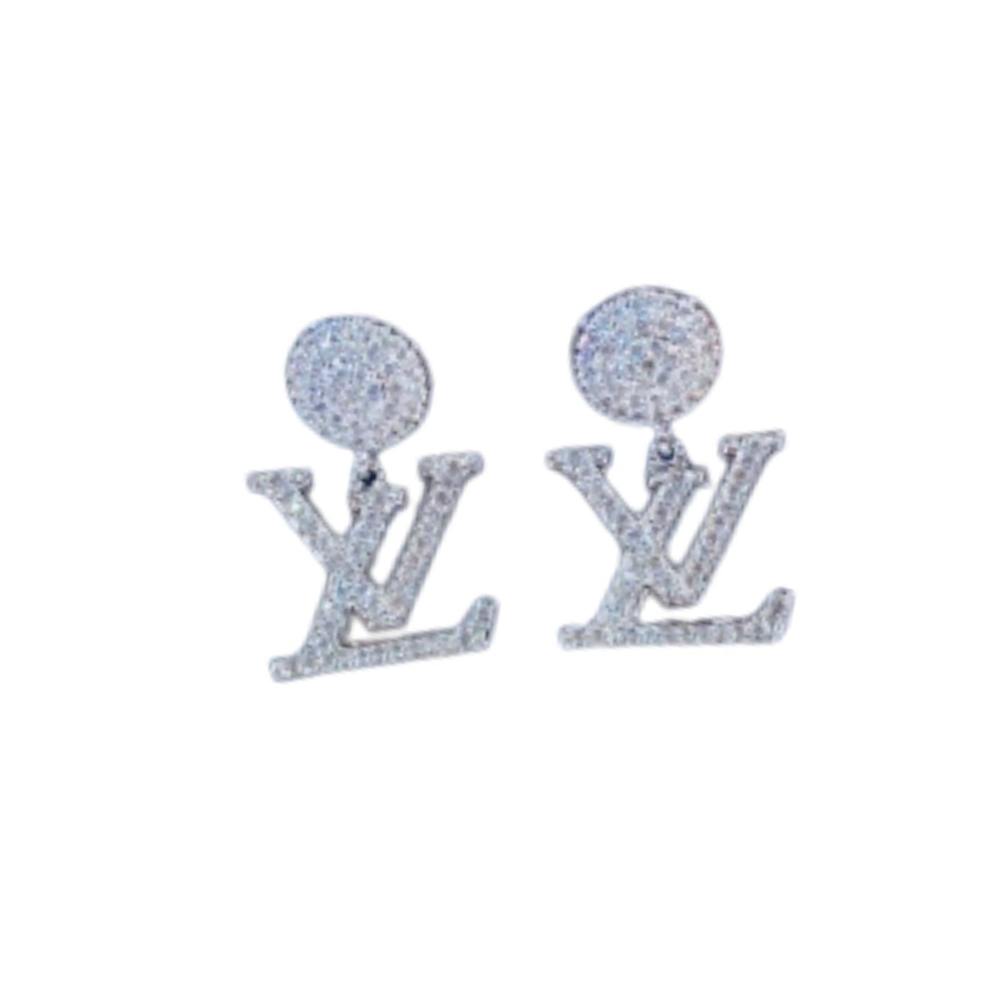 Louis Vuitton LV Iconic Twinkle Earrings Silver Tone For Women