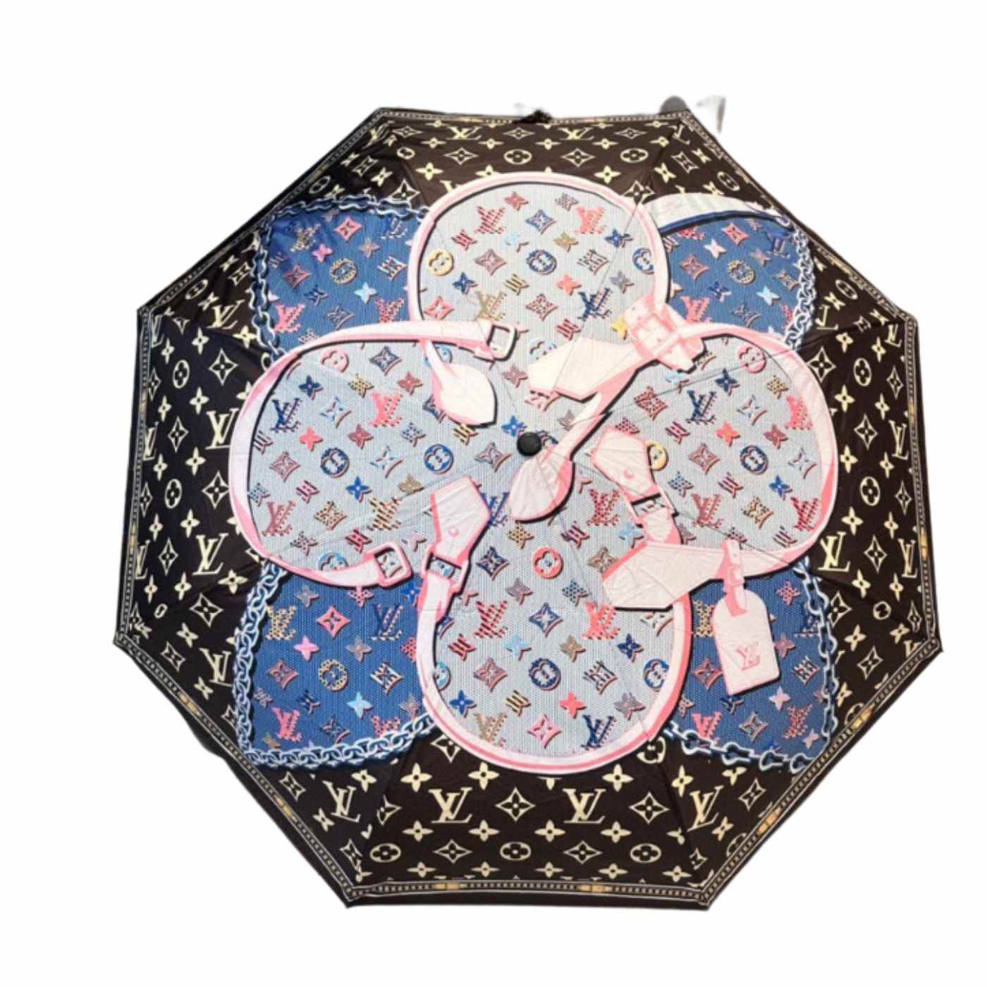 Louis Vuitton LV Monogram Confidential Folding Umbrella Black