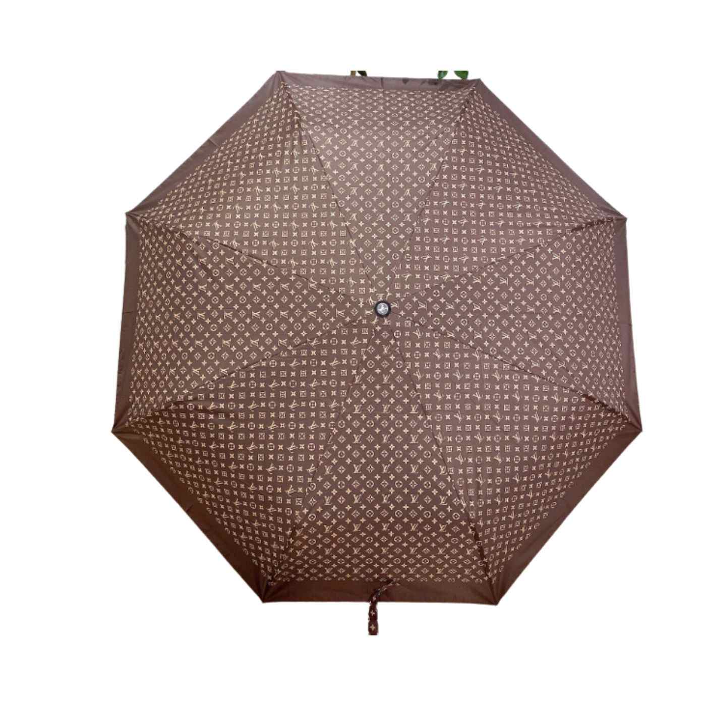 Louis Vuitton LV Monogram Confidential Folding Umbrella Brown