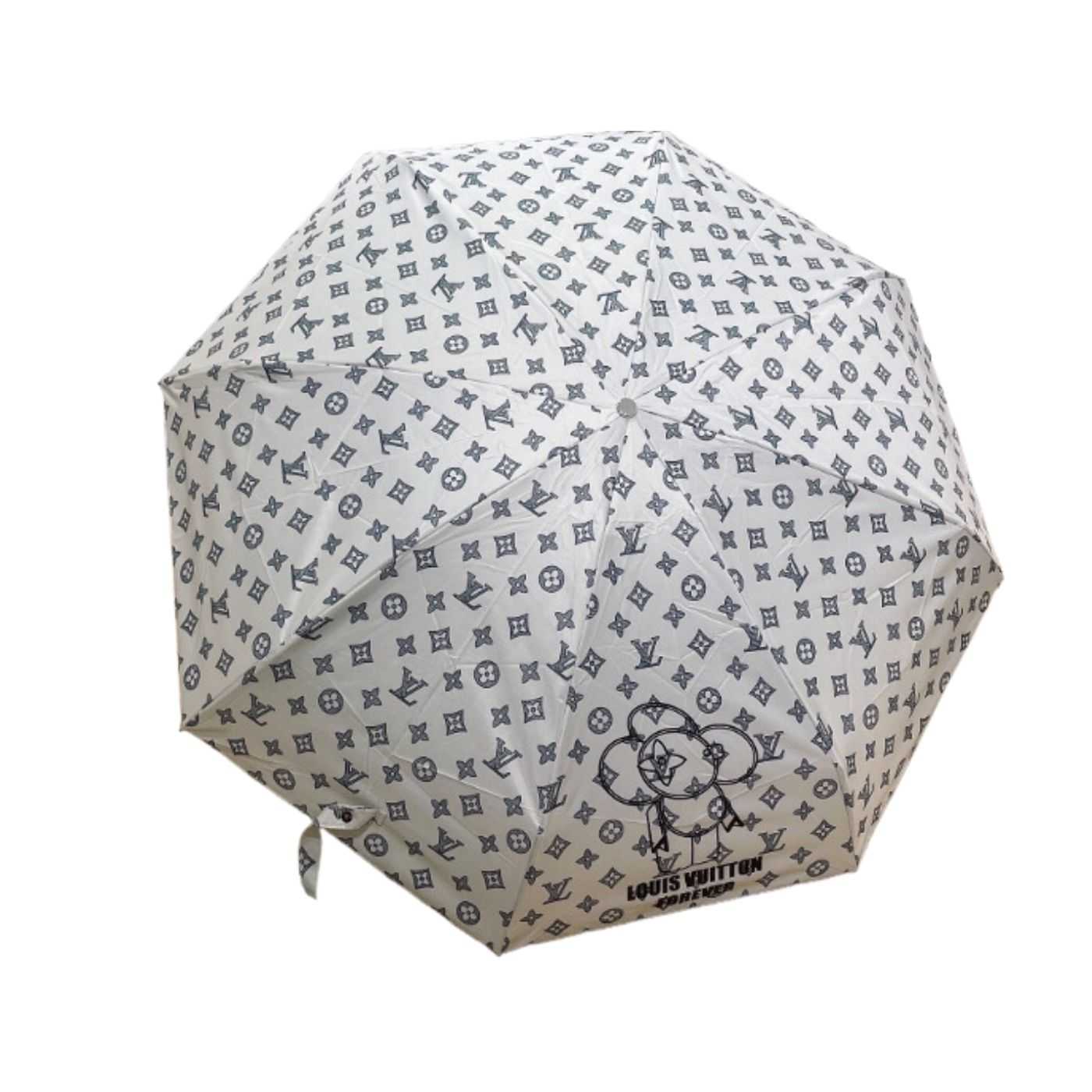 Louis Vuitton LV Monogram Confidential Folding Umbrella White