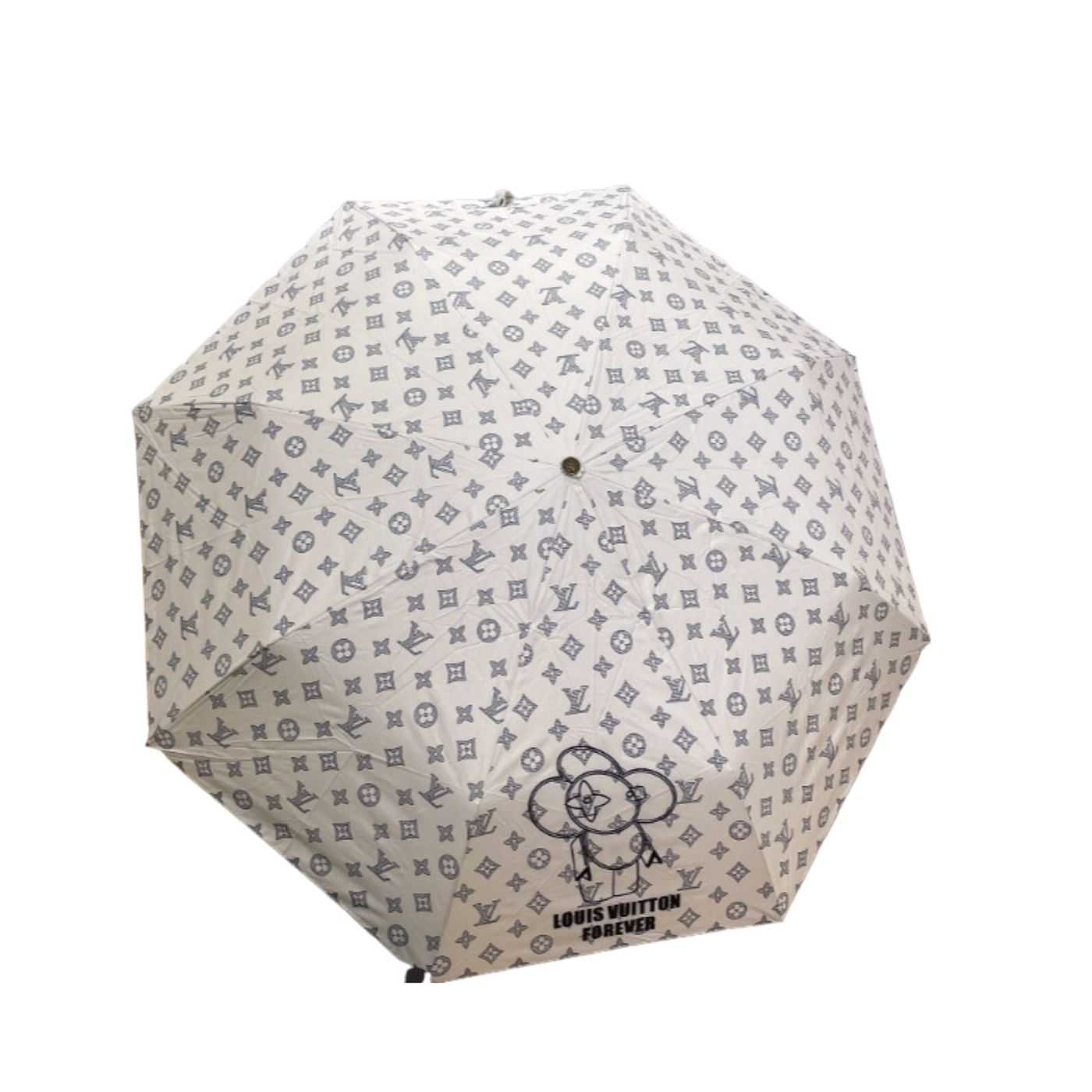 Louis Vuitton LV Monogram Confidential Folding Umbrella White