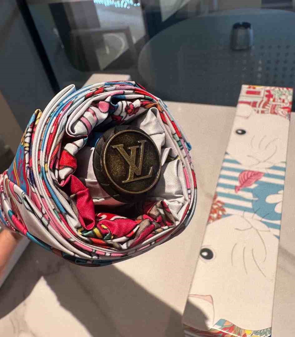 Louis Vuitton LV Monogram In Precious Rabbit Folding Umbrella Multicolor