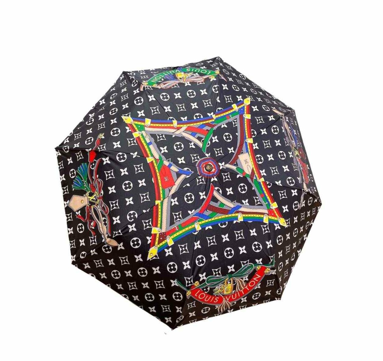 Louis Vuitton LV Monogram In the Middle Folding Umbrella Black
