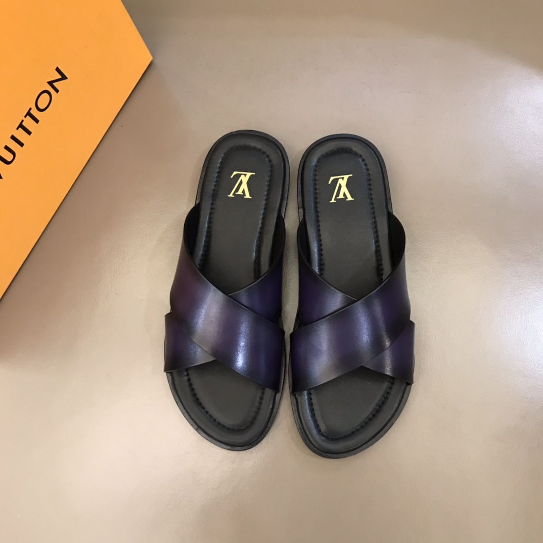 Louis Vuitton LV Oasis Mule Purple For Men