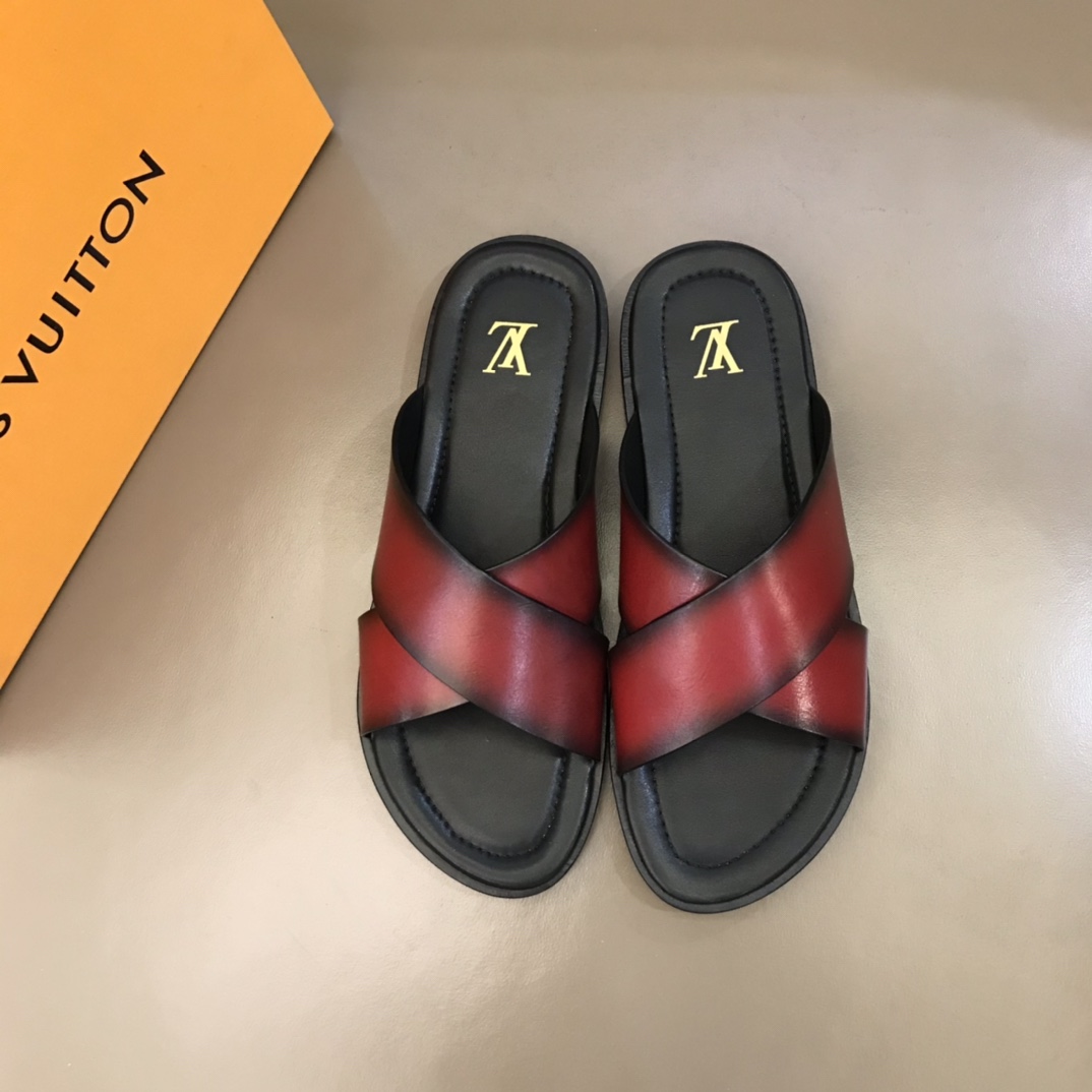 Louis Vuitton LV Oasis Mule Red For Men
