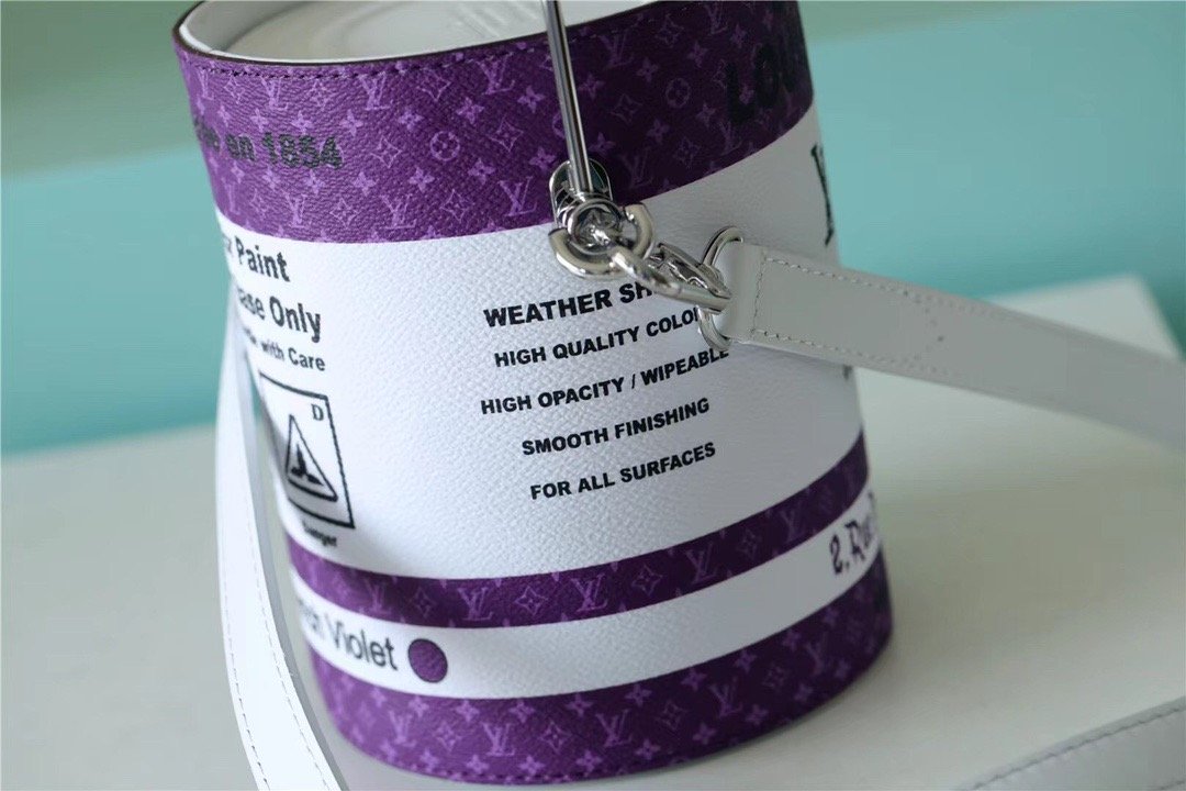 Louis Vuitton LV Paint Can Coated Canvas By Virgil Abloh’s PurpleFor Women, Women’s Bags, Shoulder And Crossbody Bags 6.7in/17cm