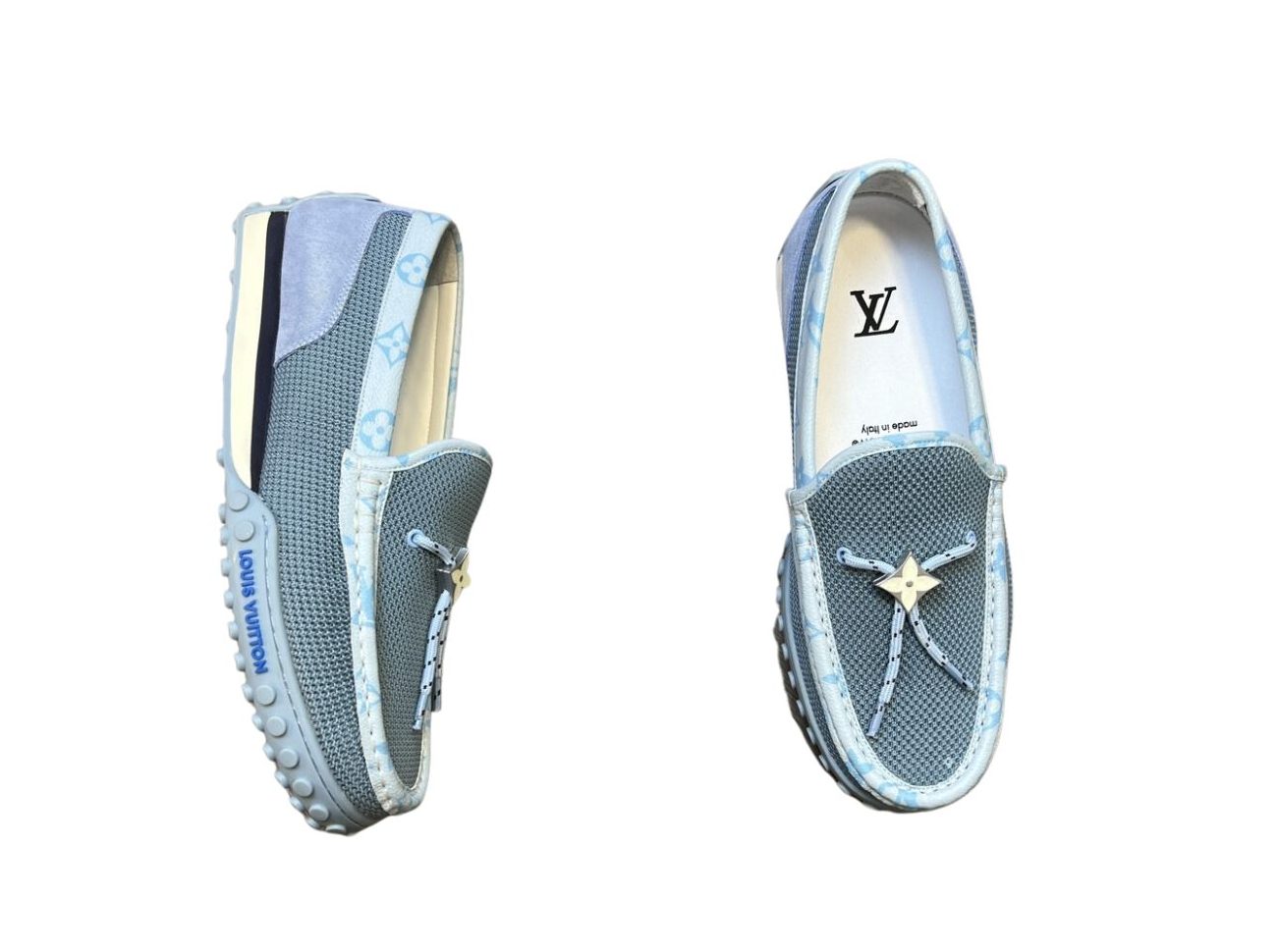 Louis Vuitton LV Racer Moccasin Blue For Men