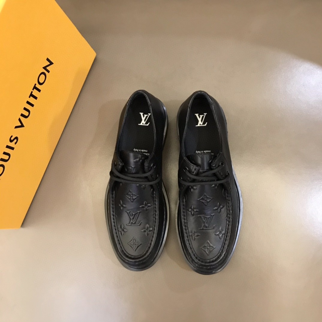 Louis Vuitton LV Ranger Derby Black For Men 1AANSI