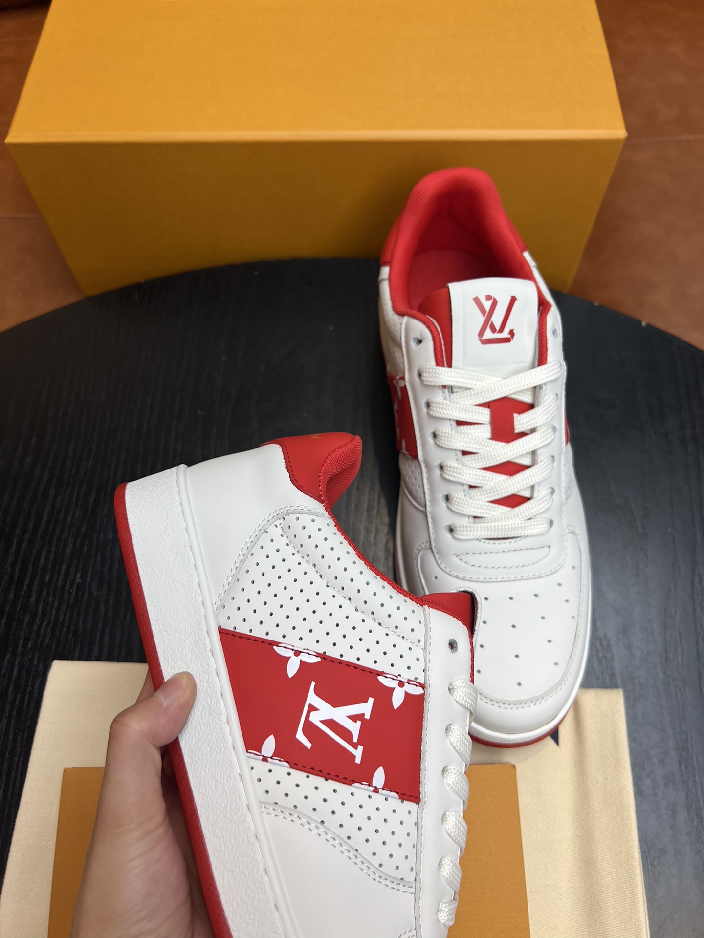 Louis Vuitton LV Rivoli Sneaker Red For Men
