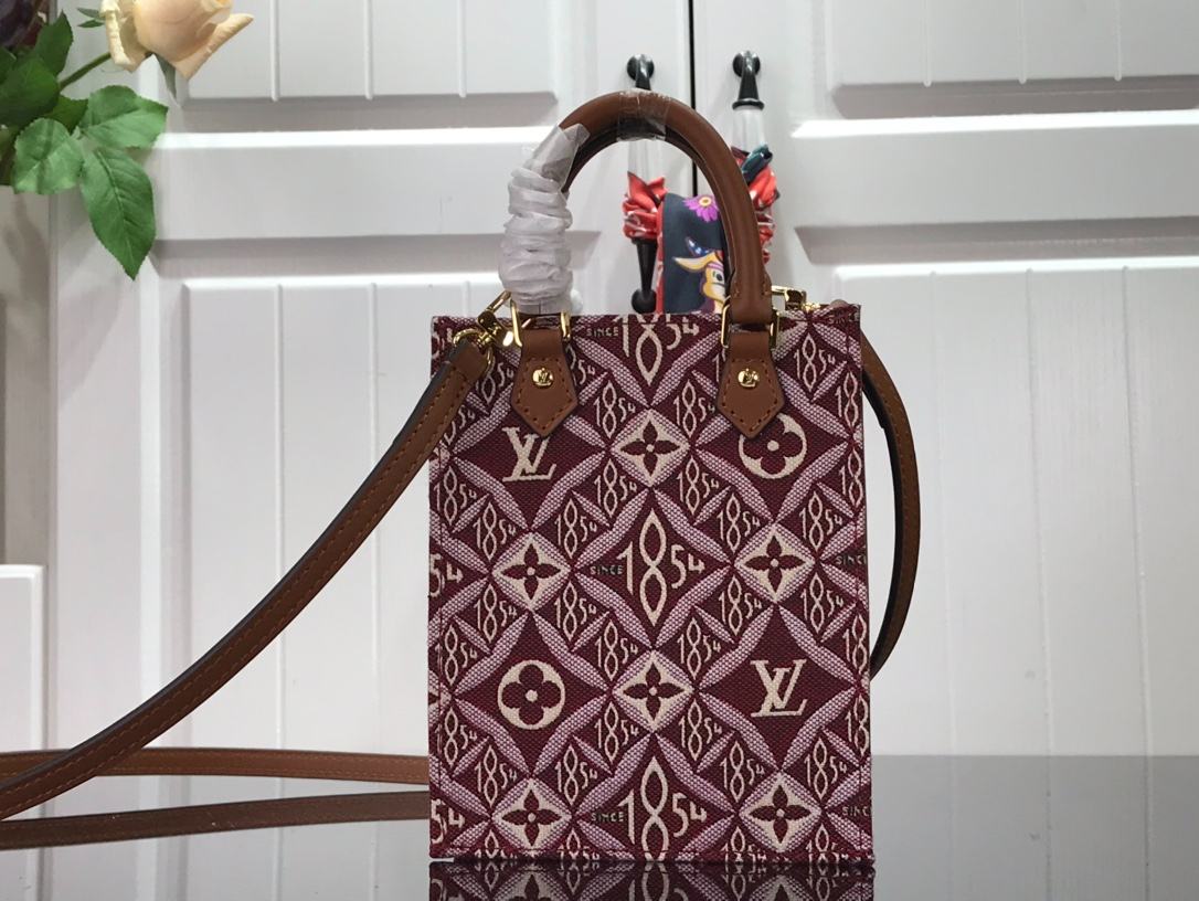 Louis Vuitton LV Since 1854 Petit Sac Plat Red/Blue/Black For Women 17 cm/6.6 in
