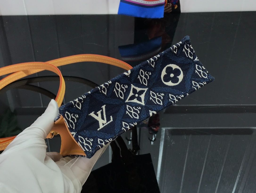 Louis Vuitton LV Since 1854 Petit Sac Plat Red/Blue/Black For Women 17 cm/6.6 in