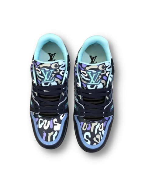Louis Vuitton LV Trainer Sneaker Blue For Men 1AARYB
