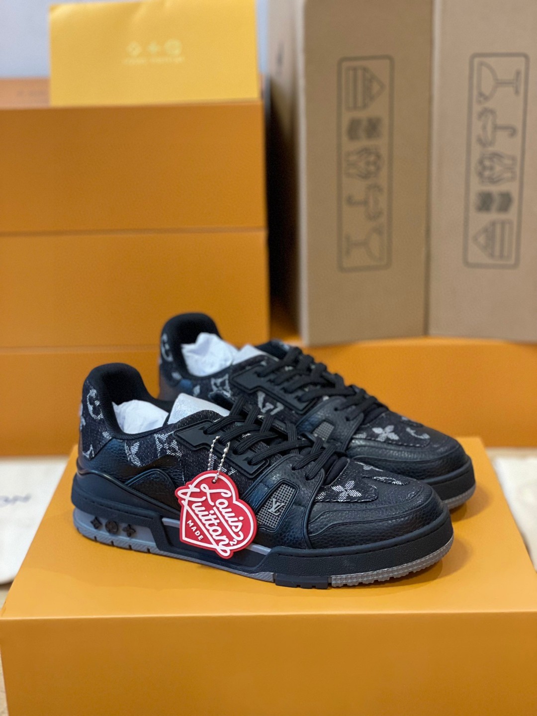 Louis Vuitton LV Trainer Sneaker Dark Blue For Men 1A9IQ7