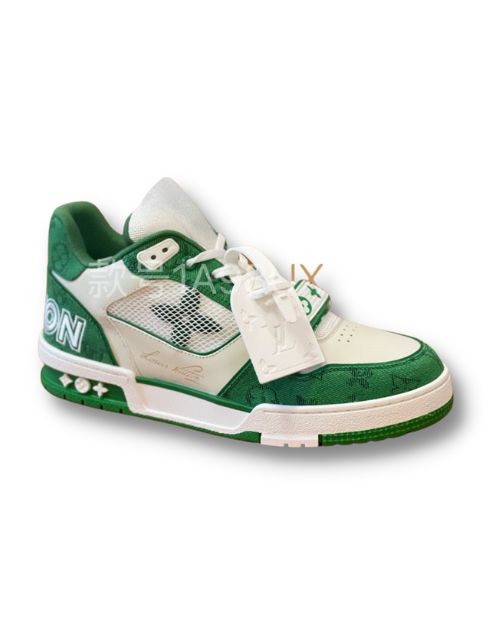 Louis Vuitton LV Trainer Sneaker Green For Men