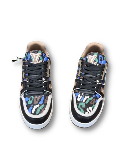 Louis Vuitton LV Trainer Sneaker Green Khaki For Men 1AARYV