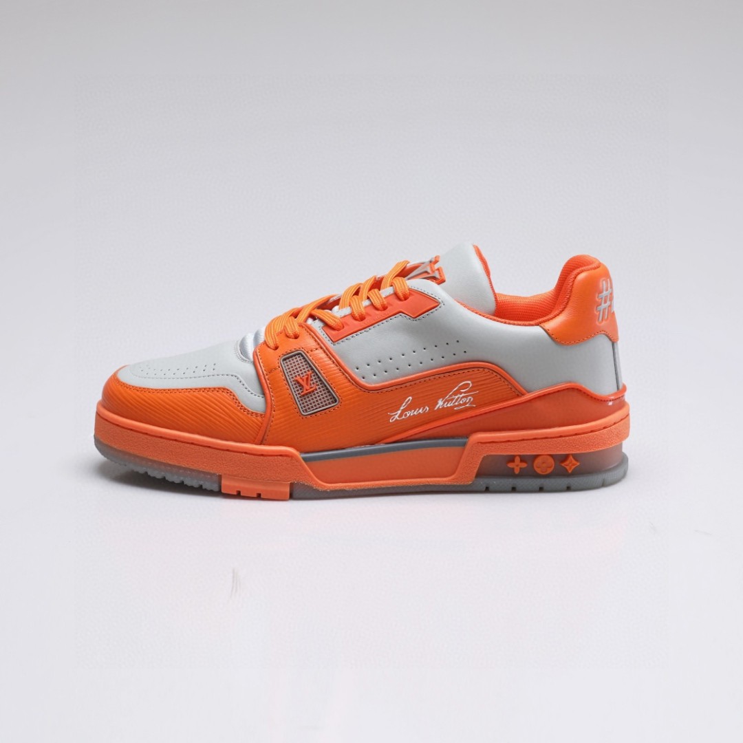 Louis Vuitton LV Trainer Sneaker Orange For Men 1AA6T4