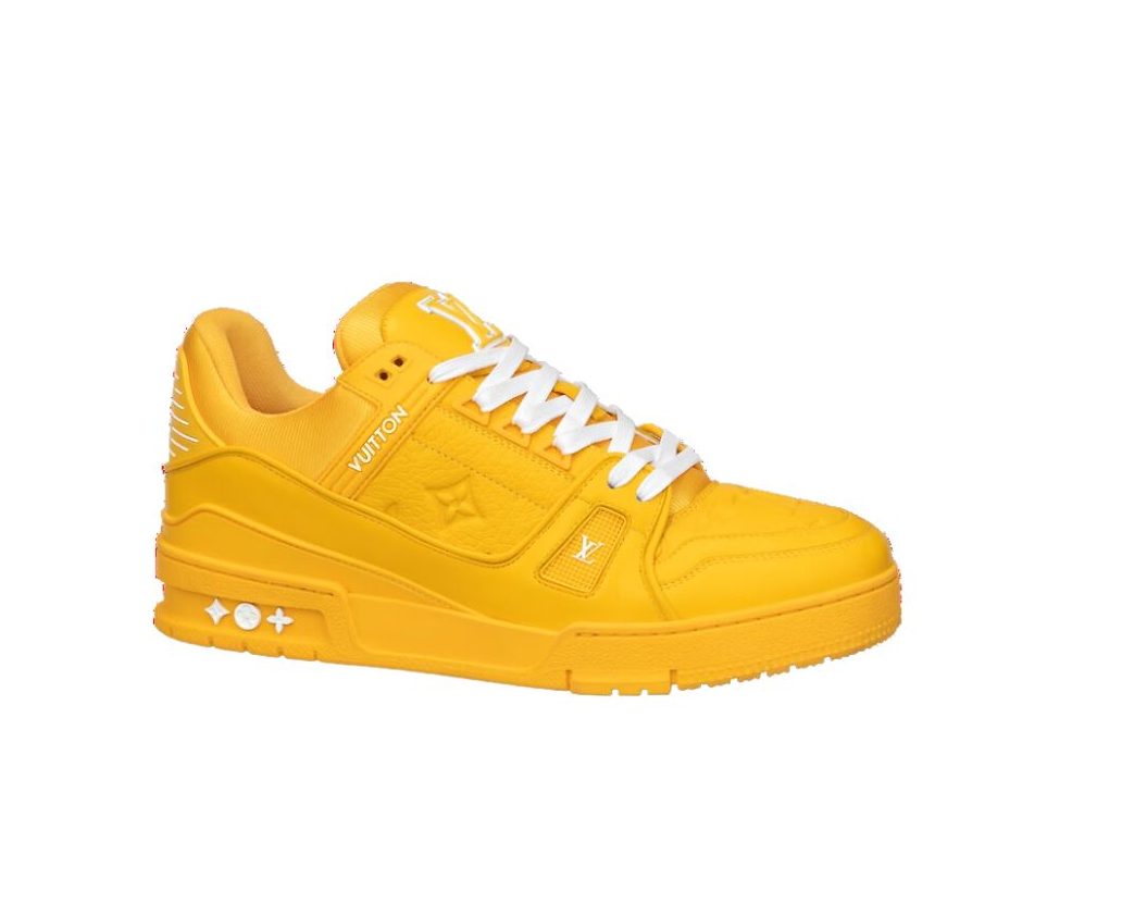 Louis Vuitton LV Trainer Sneaker Yellow For Men 1AARGE