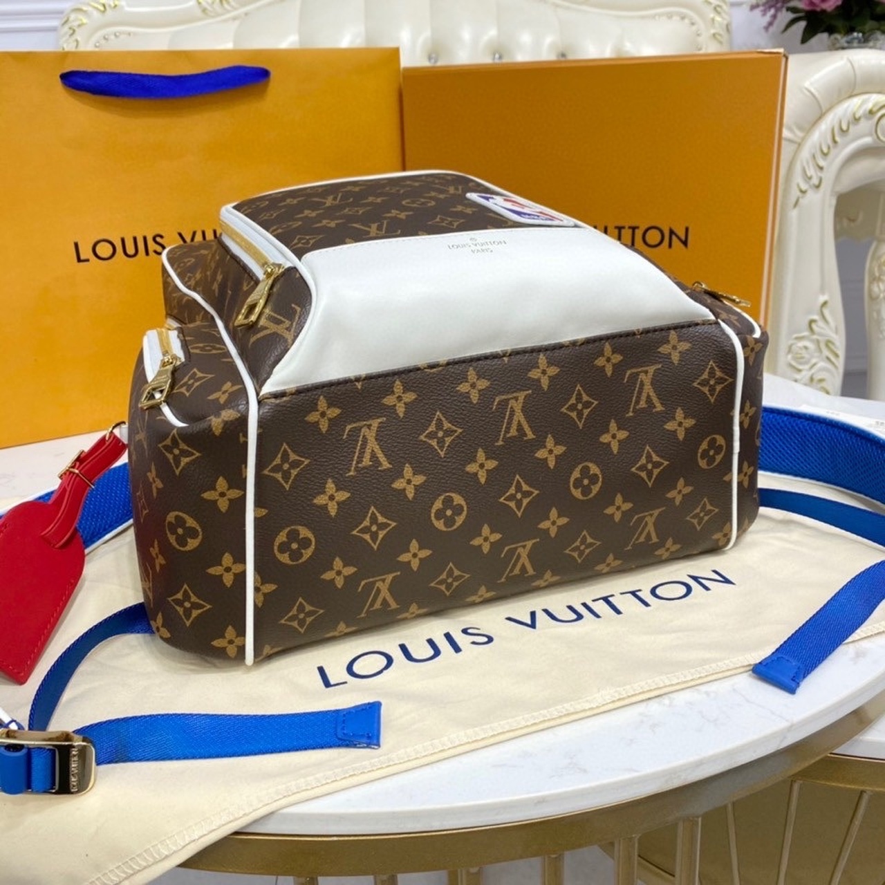 Louis Vuitton LV x NBA New Backpack Monogram Canvas By Virgil Abloh For Men, Men’s Bags 15.7in/40cm