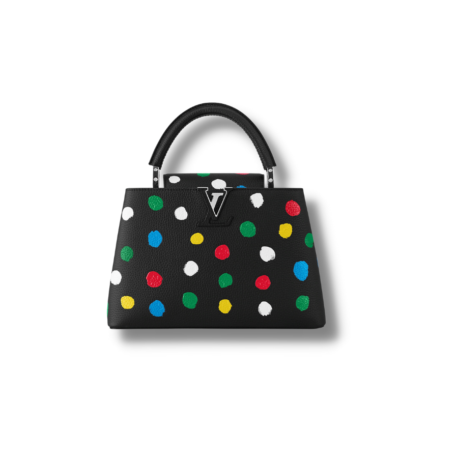 Louis Vuitton LV X YK Capucines MM Black 10.6in/27cm For Women –