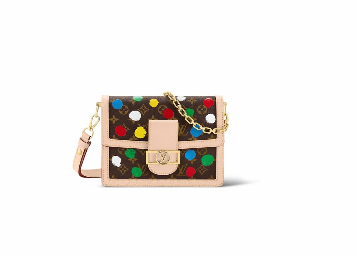 Louis Vuitton LV x YK Dauphine MM Bag Brown For Women 9.8in/25cm