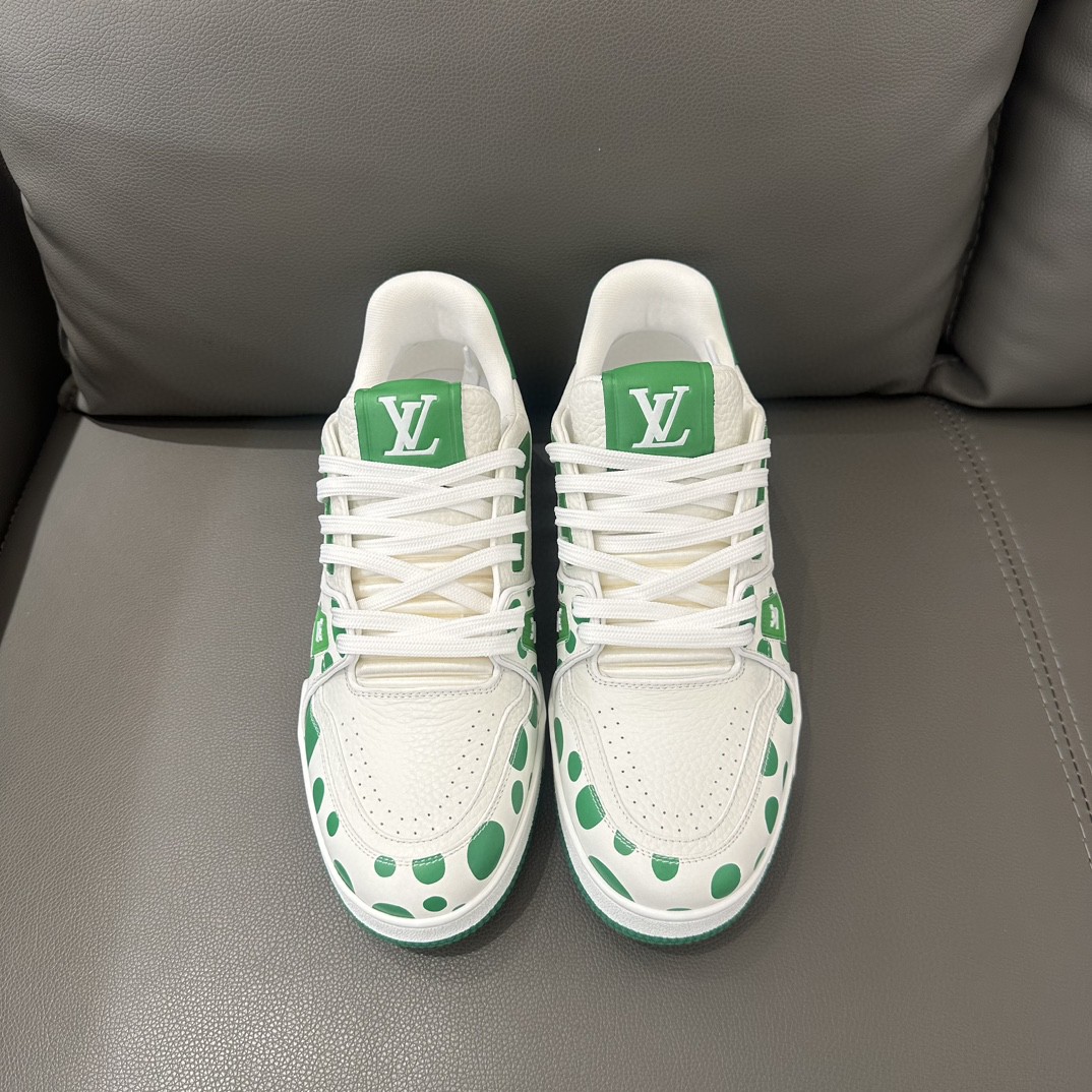 Louis Vuitton LV x YK LV Trainer Sneaker Green For Men