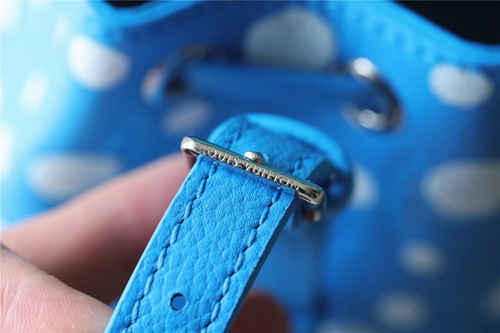 Louis Vuitton LV x YK Nano Noé Blue For Women 6.3in/16cm