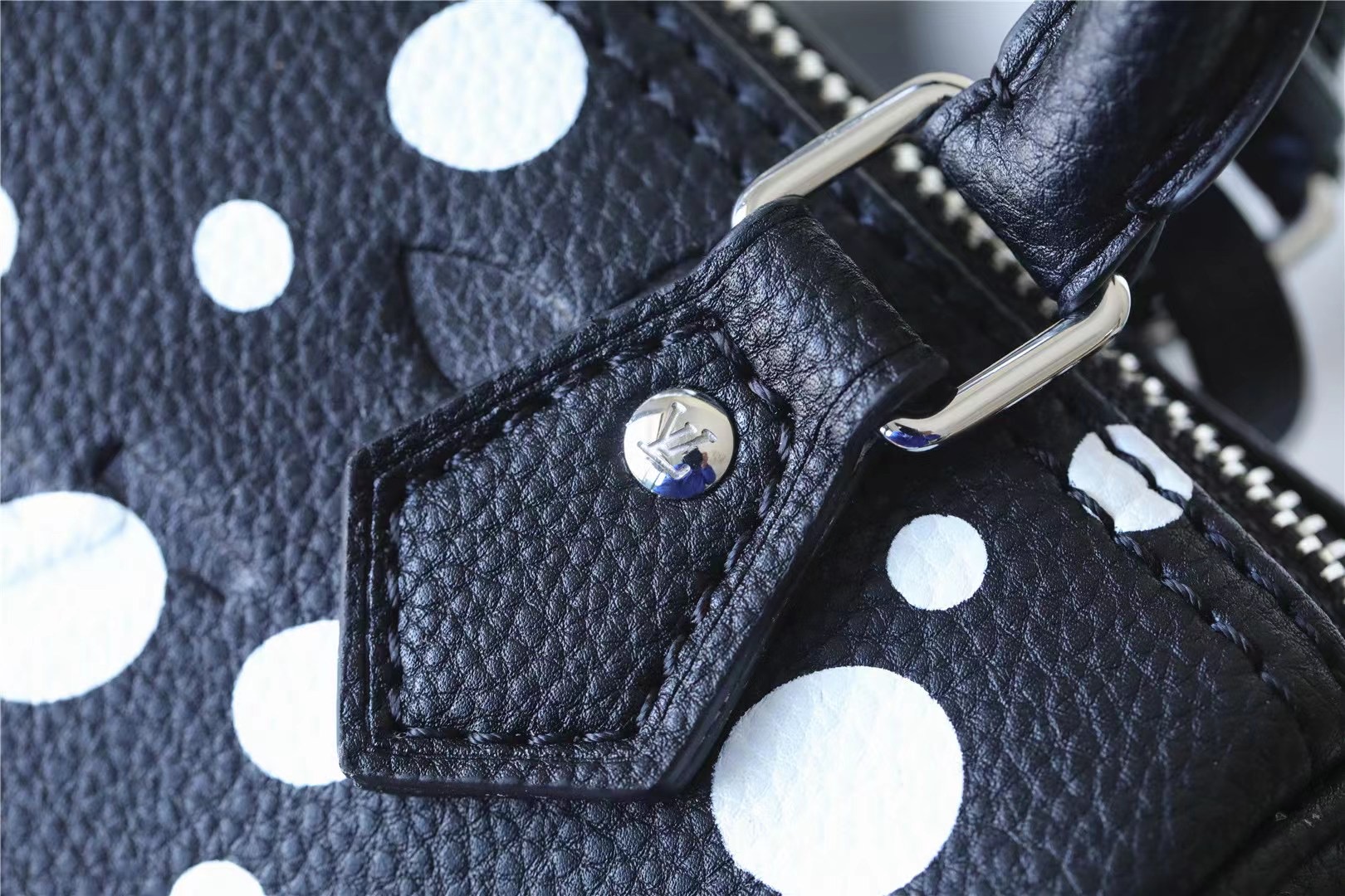 Louis Vuitton LV X YK Nano Speedy Monogram Empreinte Shouder Bags Black/Red By Yayoi Kusama For Women 6.3in/16cm