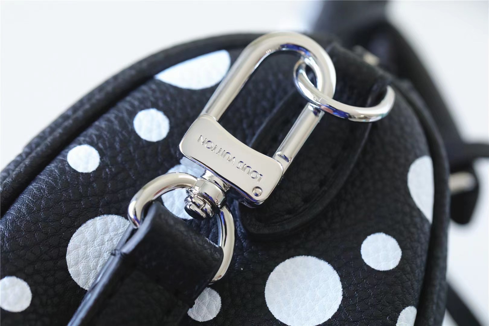 Louis Vuitton LV X YK Nano Speedy Monogram Empreinte Shouder Bags Black/Red By Yayoi Kusama For Women 6.3in/16cm