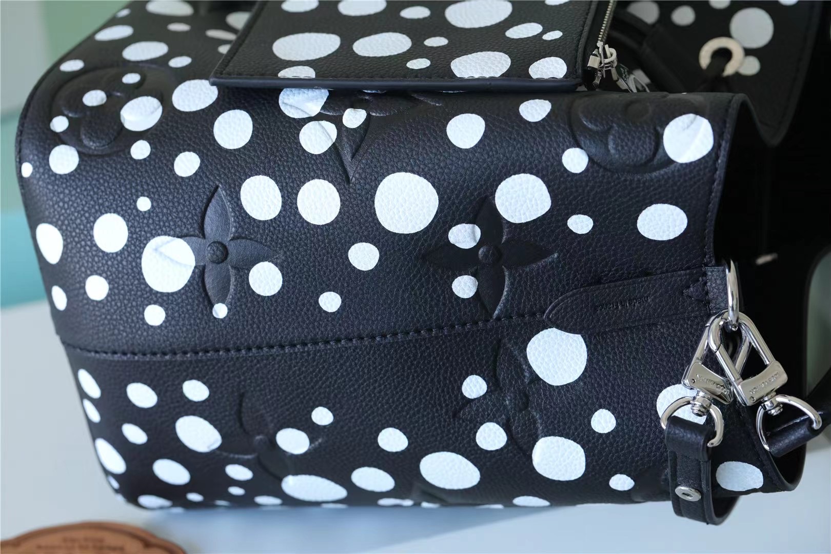 Louis Vuitton LV X YK Neonoe MM Monogram Empreinte Shouder Bags Black By Yayoi Kusama For Women 10.2in/26cm