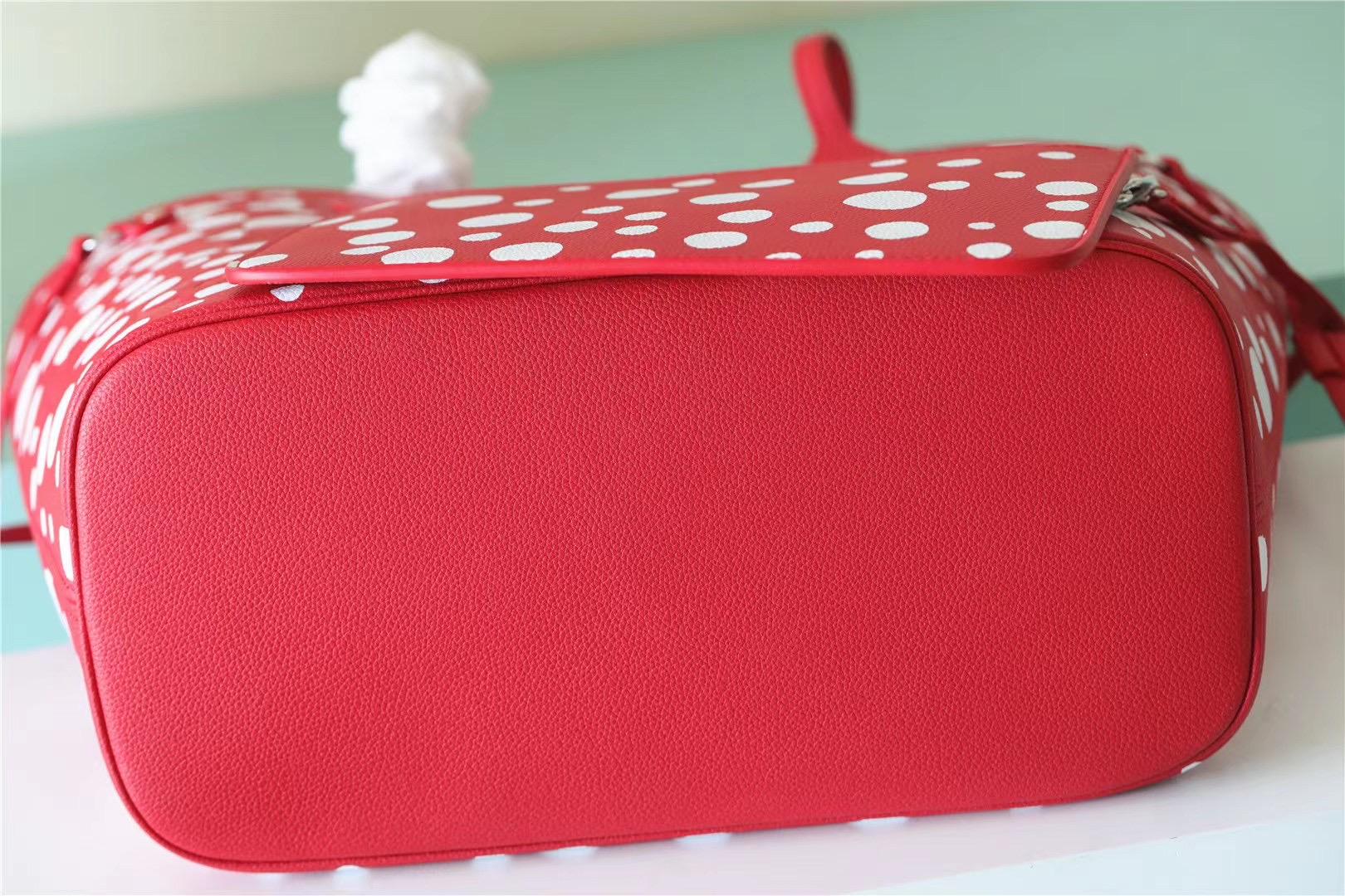 Louis Vuitton LV X YK Neverfull MM Monogram Empreinte Shouder Bags Black/Red By Yayoi Kusama For Women 12.2in/31cm