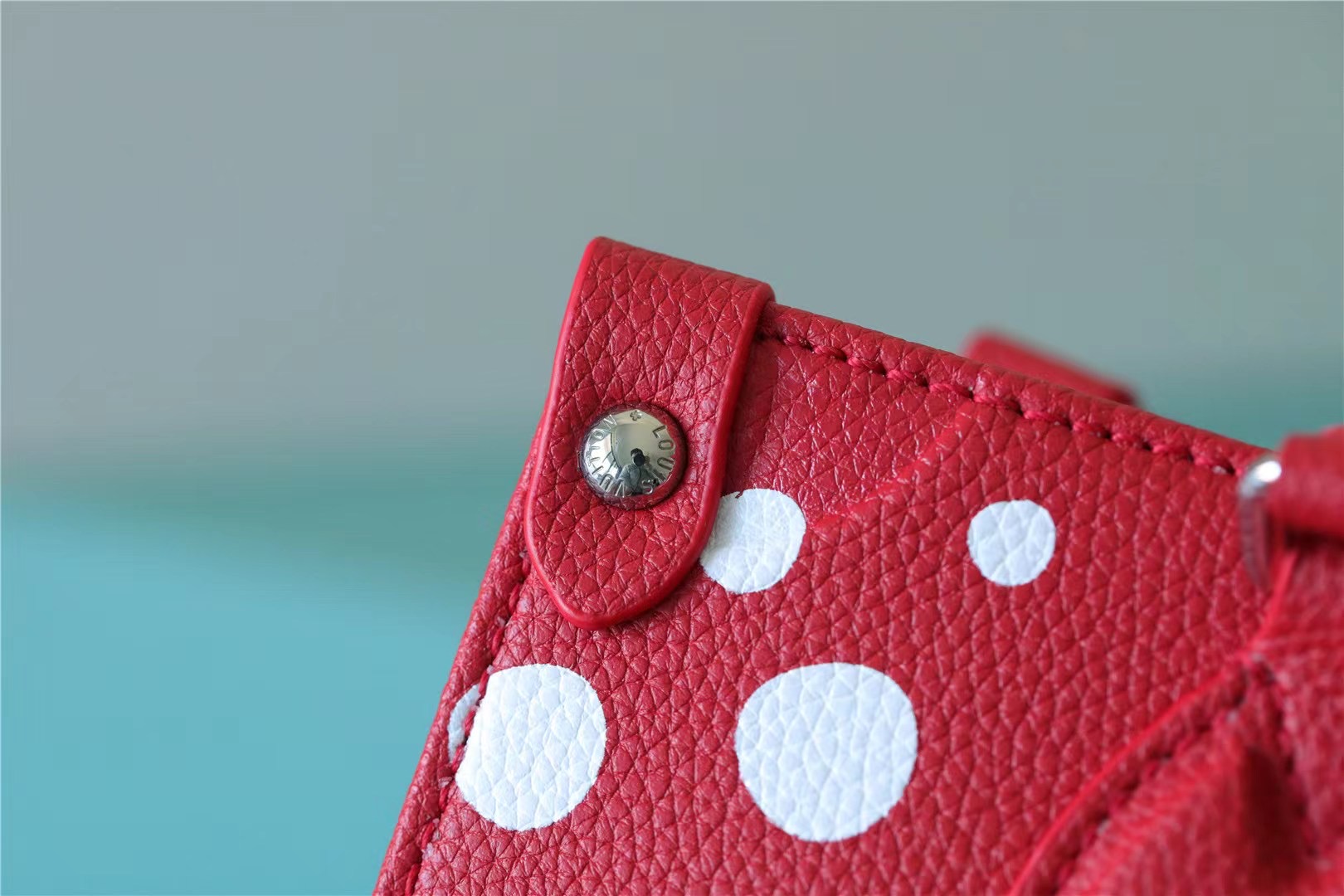 Louis Vuitton LV X YK On The Go PM Monogram Empreinte Shoulder Bags Red By Yayoi Kusama For Women 9.8in/25cm