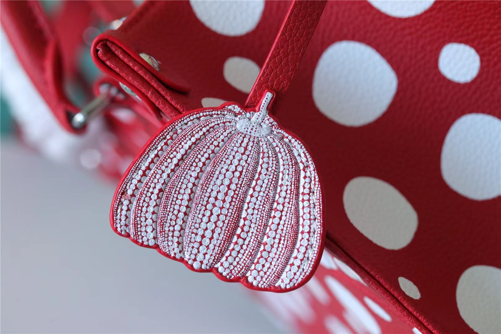Louis Vuitton LV X YK On The Go PM Monogram Empreinte Shoulder Bags Red By Yayoi Kusama For Women 9.8in/25cm