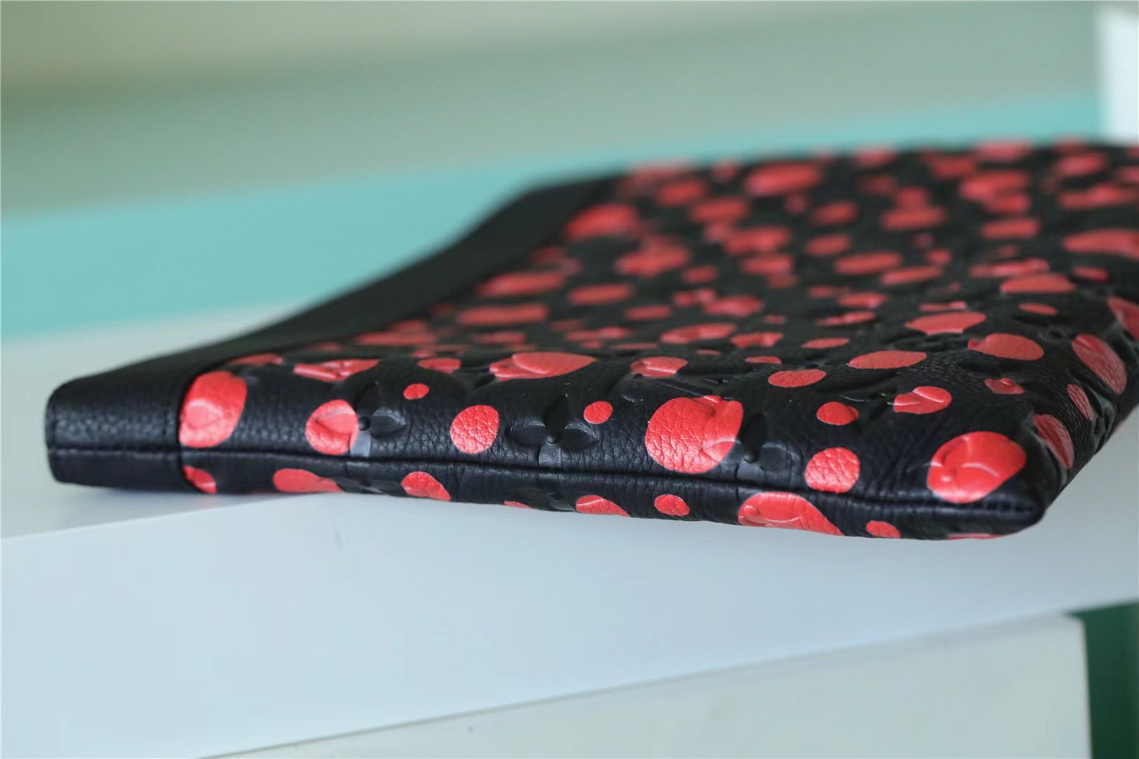 Louis Vuitton LVxYK Pochette To Go Monogram Pattern Black By Yayoi Kusama For Men 11.8in/30cm