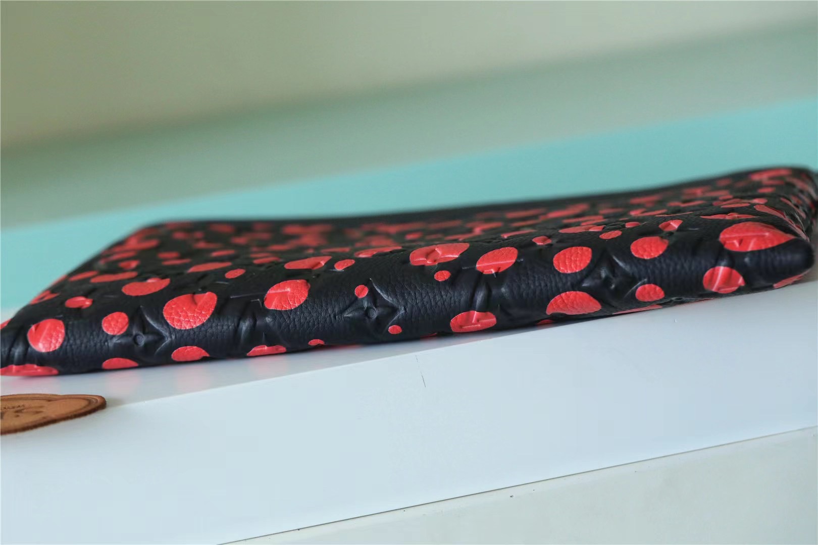 Louis Vuitton LVxYK Pochette To Go Monogram Pattern Black By Yayoi Kusama For Men 11.8in/30cm