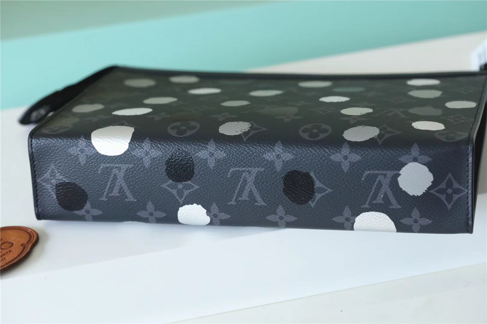 Louis Vuitton LVxYK Pochette Voyage Wallet Monogram Eclipse Canvas Black For Men 10.6in/27cm