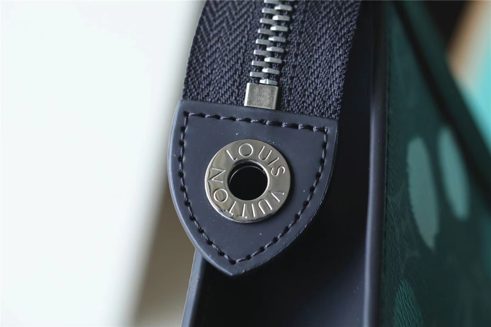 Louis Vuitton LVxYK Pochette Voyage Wallet Monogram Eclipse Canvas Black For Men 10.6in/27cm